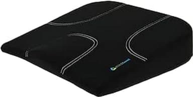 Kine Travel 169841 Coussin d'Assise Ergonomique Confort - 41.5 x 40 x 9/2 cm - approuvé par Un Kinésithérapeute, Noir