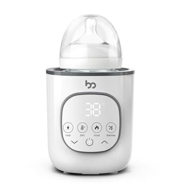 Chauffe-Biberon, Réchauffe les Aliments pour Bébé en Quelques Minutes, Facile à Utiliser, avec Minuteur, Contrôle Précis de la Température, Arrêt Automatique, pour tous les Biberons