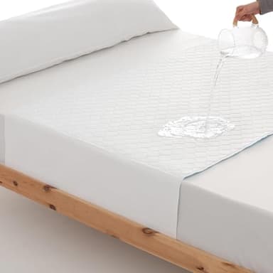 Alèses de lit pour adultes lavables, réutilisables et ajustables, absorbantes plus de 4,5 litres, pour incontinence, 4 couches, Oeko-Tex, plus de 200 lavages, fabriqué en Espagne. (1, 160X85 (2 unités