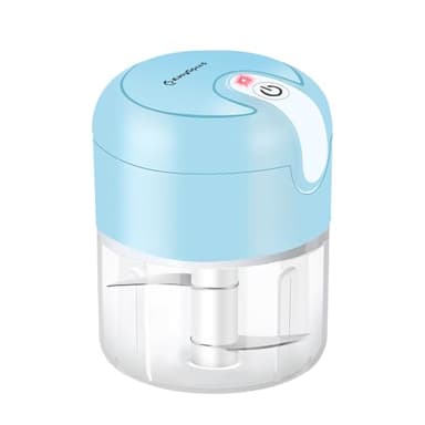 EASYSPEED Hachoir Électrique,Mixeur Blender,Hachoir A Viande Batterie USB Type-C Rechargeable Portable Sans Fil,Convient Pour Les Légumes Et Les Fruits Cuisine Camping Maison, Bleu