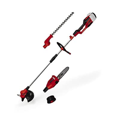 Einhell Outil multifonctions sans fil GE-LM 36/4in1 Li-Solo Power X-Change (li-ion, 2x 18 V, moteur sans charbon Brushless, tête de taille-haies inclinable sur 7 positions, sans batterie ni chargeur)