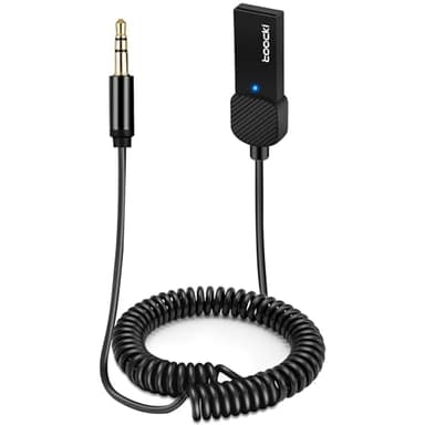 5.4 Adaptateur Bluetooth Jack, Récepteur Bluetooth Jack pour Appel Mains Libres et Musique sans fil, Récepteur Bluetooth Voiture Compatible Systèmes Audio, Haut-Parleurs, Amplificateurs, Smartphones