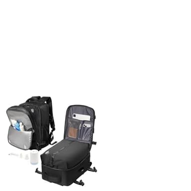 Sac a Dos sous Vide de Voyage Cabine Avion avec Pompe – Sac de Compression avec Airbag, Port USB, Bagage à Main Imperméable - Noir