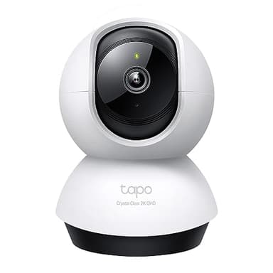 Tapo 2.5K(4MP) Caméra de Surveillance WiFi intérieure 360°, Détection Humaine AI Suivi Intelligent, Sirène et détection de Mouvement, Audio bidirectionnel, Compatible Alexa pour Bébé/Animaux C220