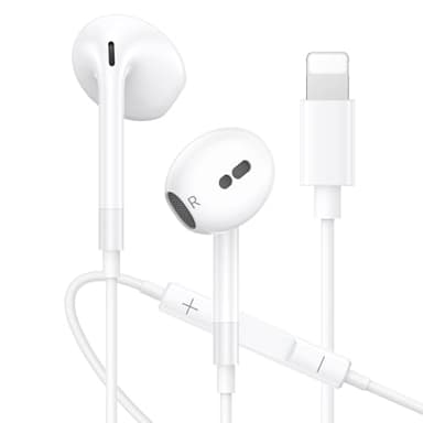 Écouteur Filaires iPhone [Certifiés MFi] Écouteurs Intra-Auriculaires avec Micro et Contrôle du Volume, Casque Antibruit Stéréo HiFi, Compatible avec iPhone 14 Pro/14 Plus/14/13/12/11/Max/SE/XR/XS/X