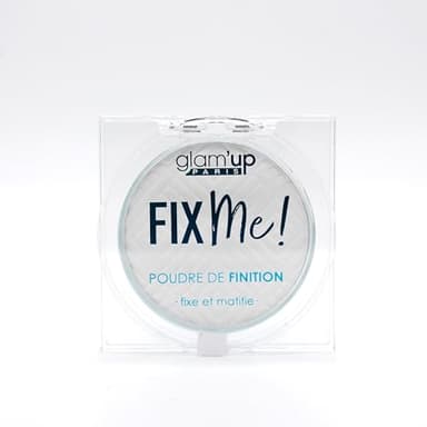 Glam'Up Paris - Poudre Fixatrice et Matifiante - Poudre de Finition - Texture Légère et Soyeuse - Longue Durée - Tous Types de Peaux - Finition Invisible
