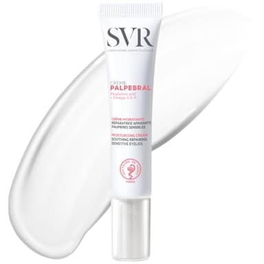 SVR – Palpebral Crème by Topialyse – Soin apaisant anti-grattage – Pour paupières sensibles, sèches et irritées – Acide hyaluronique, omégas 3-6-9 – 15 ml