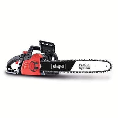 Scheppach Tronçonneuse Electrique CSE2600 | 2400W | Chaîne et Guide Procut 45,5cm | Lubrification automatique de la chaîne | Frein de chaîne intégré | Etui du guide inclus | Légère et Compacte