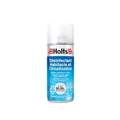 Holts Purificateur d’Air Habitacle et Climatisation – Spray Voiture Neuve – Diffuseur Automatique pour Système d’Aération – Déodorant Voiture – Aérosol 150ml, Aucune.