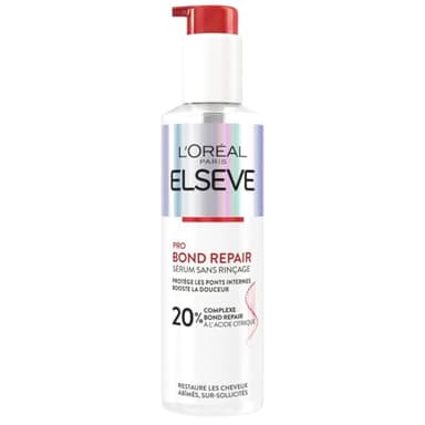 L'Oréal Paris - Sérum Réparateur Sans Rinçage pour Cheveux Abîmés et Sur-Sollicités - Complexe à l'Acide Citrique - Protocole de Soin Capillaire - Elseve Pro Bond Repair - 150 ml