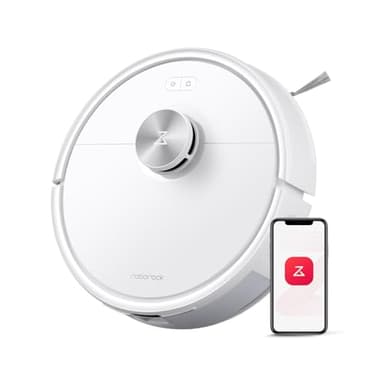 roborock Q7 M5 Aspirateur Robot Laveur 10 000 Pa, Double Conception Anti-Enchevêtrement, Durée de Nettoyage Prolongée, Navigation Intelligente avec LiDAR Précis, APP, Blanc