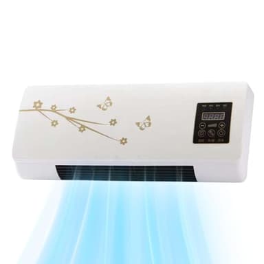 Climatiseur Portable,Petit Climatiseur Mural Climatiseur,Climatiseur Mobile,Refroidisseur d'Air par Evaporation,Humidificateur avec Télécommande,Silencieux pour Chambre, Maison, Bureau