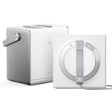 ECOVACS W2 Omni Robot Laveur de Vitre avec Station Multifonctionnelle, Nettoyeur de Vitres avec Système de Protection à 12 Niveaux, Mode de Nettoyage de Bord, Leader de l'industrie