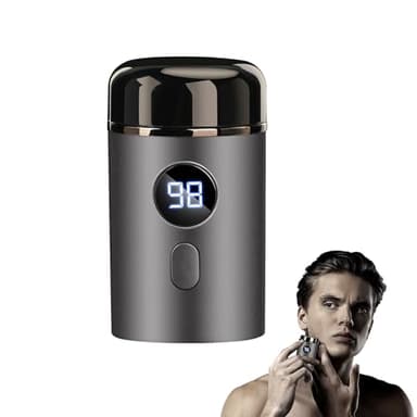 Horuili® Mini Electric Shaver, Mini rasoir électrique portable, Mini Shave Rasoir électrique portable, Rasoir électrique homme, USB Rechargeable Shaver, Rasoir lavable sur peau humide et sèche