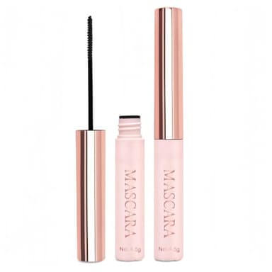 Mascara Résistant à l'Eau à Brossette Fine pour Cils Courts et Clairsemés, Volume, Tenue Longue, Allongeant et Épaississant, Anti-Trace, Noir