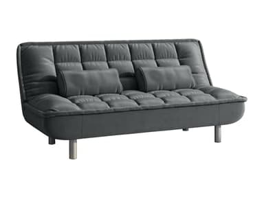 Vente-unique - Canapé Convertible clic-clac MISHAN en Tissu - Gris - 3 Places