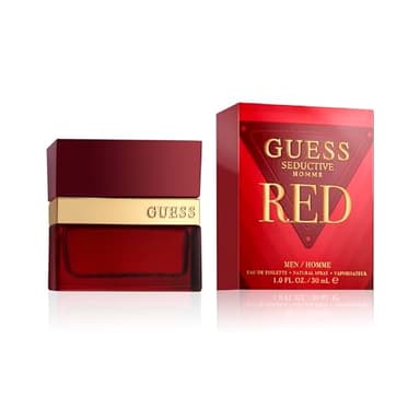 GUESS Seductive Red, Eau de Toilette, Parfum Homme, Oriental Vanille, Parfum Captivant de Longue Durée, 30 ml