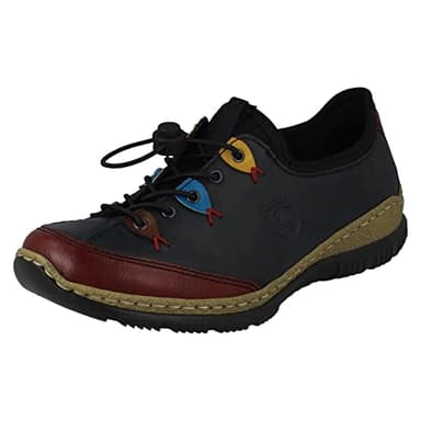 Rieker Femme Basket, Synth, Bleu 35, 38 EU