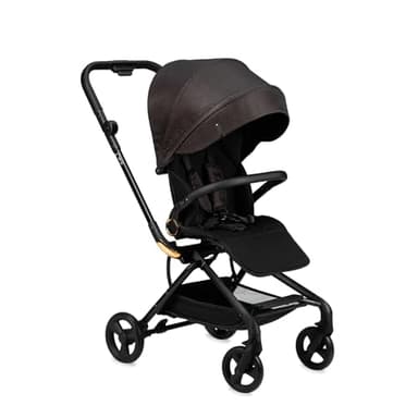 Poussette MoMi ADELLE pour enfant à partir de 6 mois (jusqu'à 22 kg), poussette pliable avec siège 360° et harnais de sécurité 5 points, panier de courses et poignée de transport après pliage