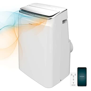 Cecotec Climatiseur Portable ForceClima 12800 Soundless Heating Connected. Télécommande, Wifi et pompe à chaleur, 12000 BTU, Affichage LED, 5 Modes, Couverture 26 m2