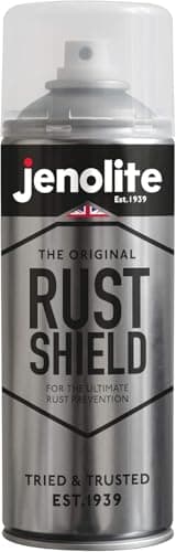 JENOLITE Rust Shield | Vernis Transparent Antirouille en Spray | 400ml | Protection Contre la Rouille | Idéal pour Voitures, Motos, Métal Nu, Peinture & Décorations | Résistant aux Intempéries