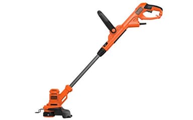 BLACK+DECKER Coupe-Bordures Filaire 450W, Coupe-Bordures Electrique 25 cm avec 2 Poignées, Manche Télescopique et Vitesse de Coupe Variable, Déroulement du Fil Automatique, BESTA525-QS Noir