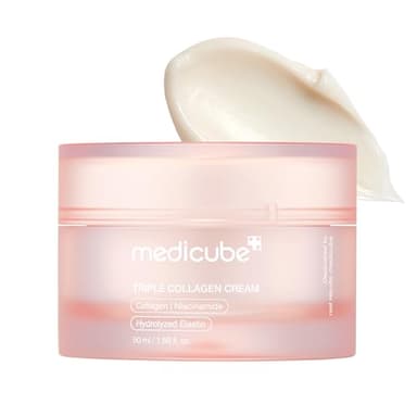 Medicube triple collagene et acide hyaluronique, à l'élastine premium et au beurre de karité – anti ride et crème hydratante visage – skincare coreen, 50 ml
