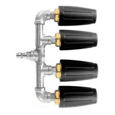 Pulvérisateur de jardin rotatif à 4 voies facile à installer 4000 psi, parfait pour la maison et le jardin et les tâches de nettoyage professionnelles. Arroseur rotatif