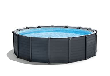 Intex kit Piscine Graphite (ø) 4,78 x (h) 1,24m