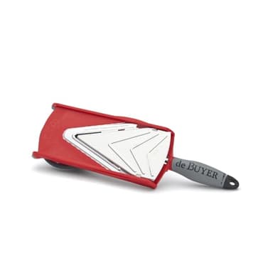 De Buyer - Mandoline coupe-tranche complet KOBRA - Rouge - 3,.5 x 12,2 x 8 cm -