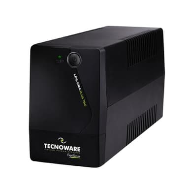 Tecnoware UPS 750VA pour PC/Modem, pas pour gaming/console, onduleur ERA PLUS, 2 prises Schuko, protection surtension et coupure pour PC, modem, vidéosurveillance, caisse, NAS, POS