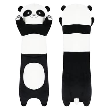 Dalmao Coussin en peluche panda de 90 cm de long - Peluche mignonne - Cadeau pour les enfants, les anniversaires, Pâques
