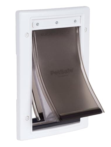 PetSafe - Porte pour Animaux pour Conditions Climatiques Extrêmes, Très Isolante, Triple Protection Contre Le Froid et Le Chaud avec Panneau de Fermeture, Petite Taille S