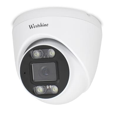 WESTSHINE 5MP Caméra IP PoE, détection Active des Personnes et des véhicules, caméra de Surveillance extérieure avec Vision Nocturne Couleur, boîtier métallique Grand Angle IP66
