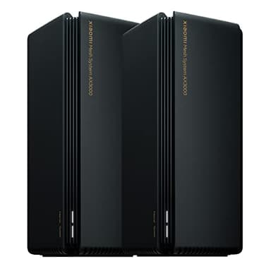 XIAOMI Mesh System AX3000 - Pack de 2 Routeurs Wi-FI 6, Réseau Mesh Haute Vitesse, Couverture Jusqu'à 370m², Double Bande, Noir