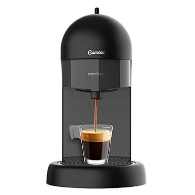 Cecotec Machine à Café Expresso Cumbia Capricciosa Black. 1100 W, Design Compacte, 19 Bars de Pression, Convient Pour du Café Moulu ou en Dosettes ESE, Réservoir d’eau de 600 ml