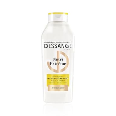 DESSANGE - Shampoing Nutri-Extrême - Formule Enrichie En Céramide & Huile De Camélia - Anti-Dessèchement - Nourrit, Protège & Adoucit - Cheveux Secs - 280ml