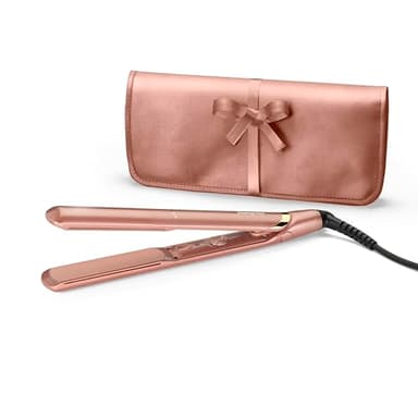 BaByliss Lisseur Cheveux Rose Gold - Plaques en Céramique, Multi-voltage, Utilisation universelle, Chauffe ultra-rapide en 15 sec, 3 réglages de température jusqu'à 235°C, 2598PE