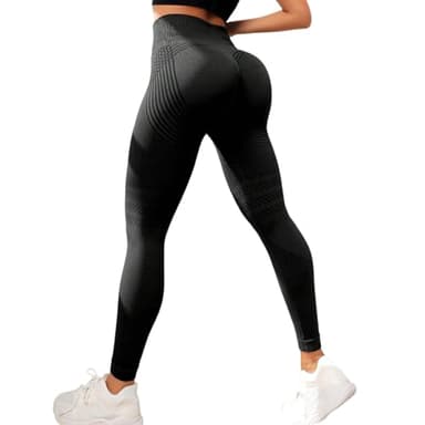 Plumi Leggings à Compression 3D Anti Cellulite Amaigrissant Minceur Leggings Femme Taille Haute sans Couture Opaque, Leggings Sport pour Femmes