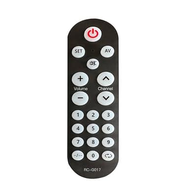 Riry Télécommande TV universelle à gros boutons de rechange - Facile à utiliser pour les personnes âgées et malvoyantes - Compatible avec la plupart des téléviseurs - Installation simple
