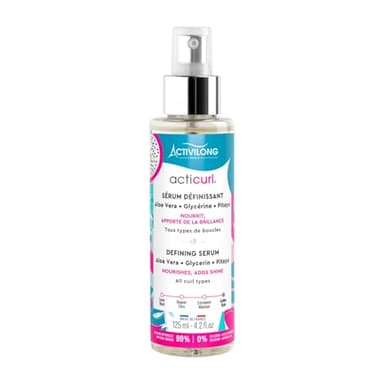 ACTIVILONG - Sérum Définissant Acticurl - Sans Rinçage - Définit Et Nourrit Tous Types de Boucles - Élimine Les Frisottis - 99% D'Ingrédients Naturels - Made In France - 125ml
