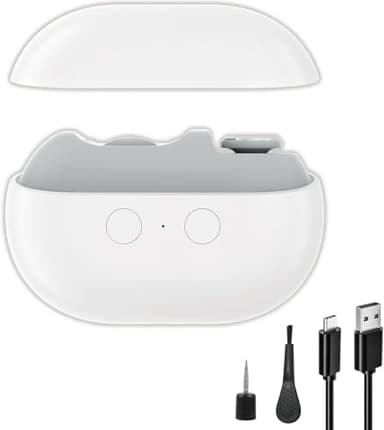 Fanyil Coupe-Ongles Intelligent 2026 Easy Clip pour Personnes Âgées - Appareil Électrique Rechargeable et Silencieux Sans Fil avec Lumière LED, Soin des Ongles Indolore à Domicile (Blanc)