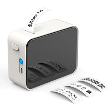Pristar Étiqueteuse Bluetooth, P15 Mini Imprimante Etiquette Autocollante, APP Connexion, Compatible avec iOS et Android pour Maison, Bure au, école (Beige)