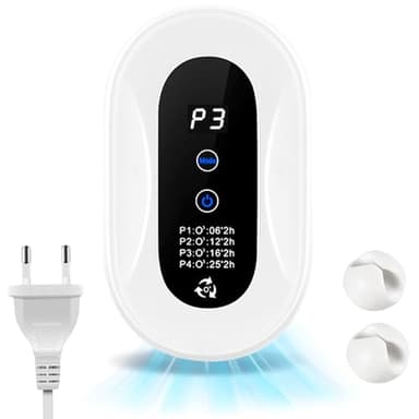 TAVADA Générateur d'Ozone,Purificateur d'Air,Stérilisateur d'Odeurs Générateur d'Ion Négatif Purificateur d Air Silencieux Maison Neuve,Animaux,Salle de Bain,Cuisine,avec Organiseur de Câbles,Blanc