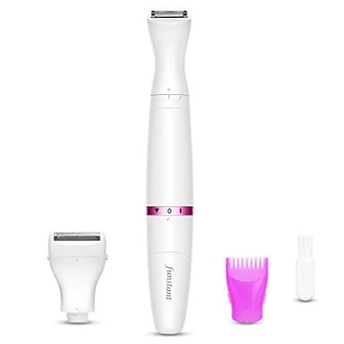 Tondeuse bikini, rasoir électrique pour femme avec peigne, tondeuse à cheveux sans fil, feuille flottante pour utilisation à sec, rasoir personnel à piles pour femme fille, poils pubiens