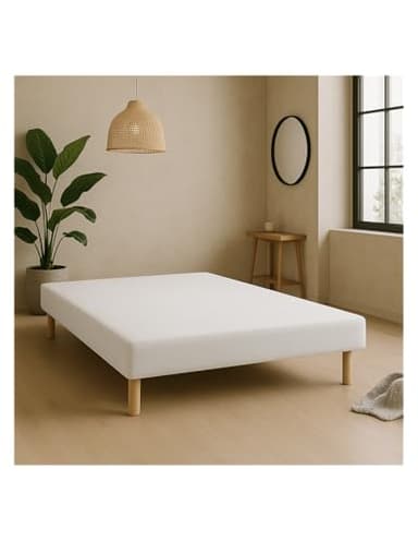by sommiflex SOMMIER TAPISSIER Blanc 140x190 cm | Fabrication FRANÇAISE ARTIS