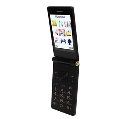 Téléphone Portable à Clapet M3 1, Téléphone Portable Grand écran 2G, Téléphone à Rabat Longue Veille 5900 MAh Double SIM Téléphone pour Personnes âgées à la Mode