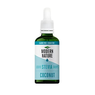 Modern Nature Gouttes de Stevia Liquide - Saveur de Noix De Coco – Zero Calories et Sans Sucre – Flavour Drops pour l'Eau, The, Protein, Yogourt – Keto Stevia Drops Edulcorant Alternative Saine 50ml