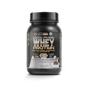 Healthy Fusion Whey Protein | 43 g/dose Protéine Whey Pure avec Collagène, Magnésium et Vitamine B6 | Augmente la masse musculaire, améliore l’entraînement et renforce les articulations | 1000 g