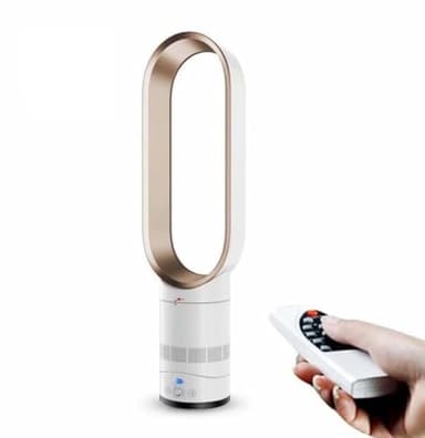 SABYDICAR Ventilateur tour ultra-silencieux de 16 pouces,ventilateur sans lame sûr pour les enfants,ventilateur sans feuilles à télécommande,minuterie 0,5-2H,taille compacte pour la maison, le bureau